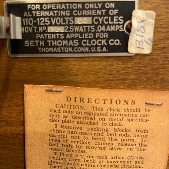 Antique Seth Thomas Clock Co. mantle clock - Picture 2 of 10